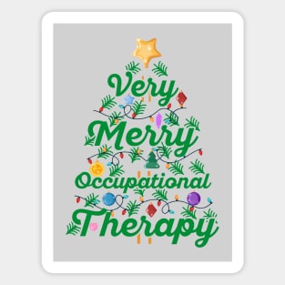OT Christmas Very Merry Occupational Therapy Christmas Magnet